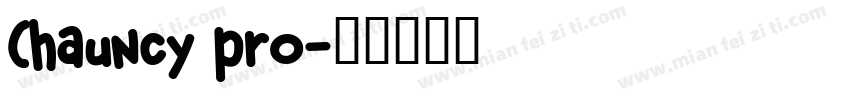Chauncy pro字体转换